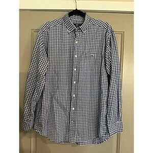 Vineyard Vines by Shep & Ian Classic Fit Tucker Shirt Blue & White Plaid Shirt M